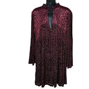 William rast velvet vamp Whimsigoth witchy flare sleeve dark fairy dress xl